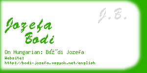 jozefa bodi business card